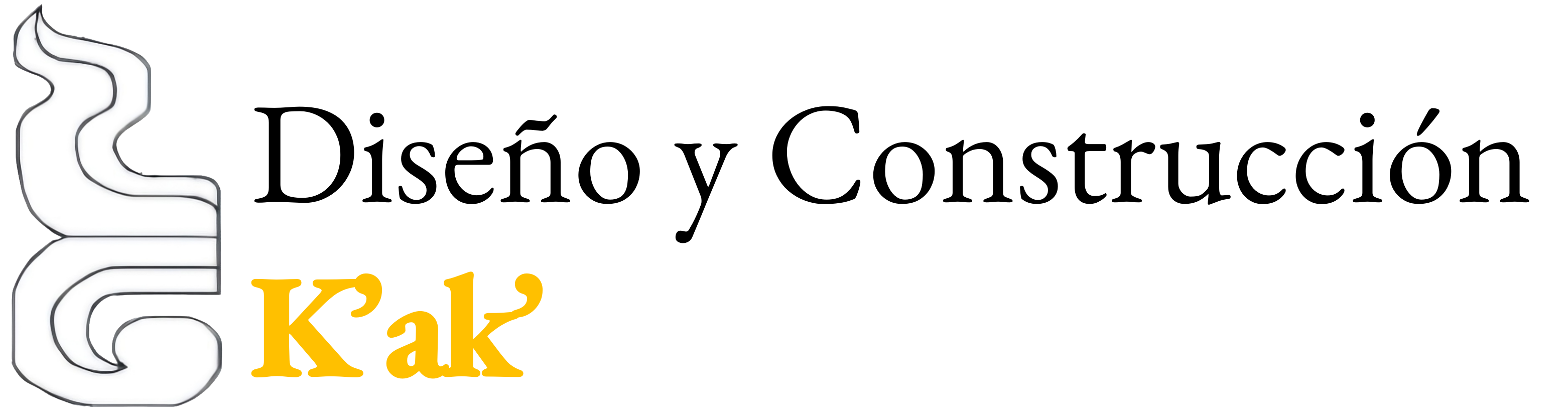 Logo de K'ak' Diseño y Construcción
